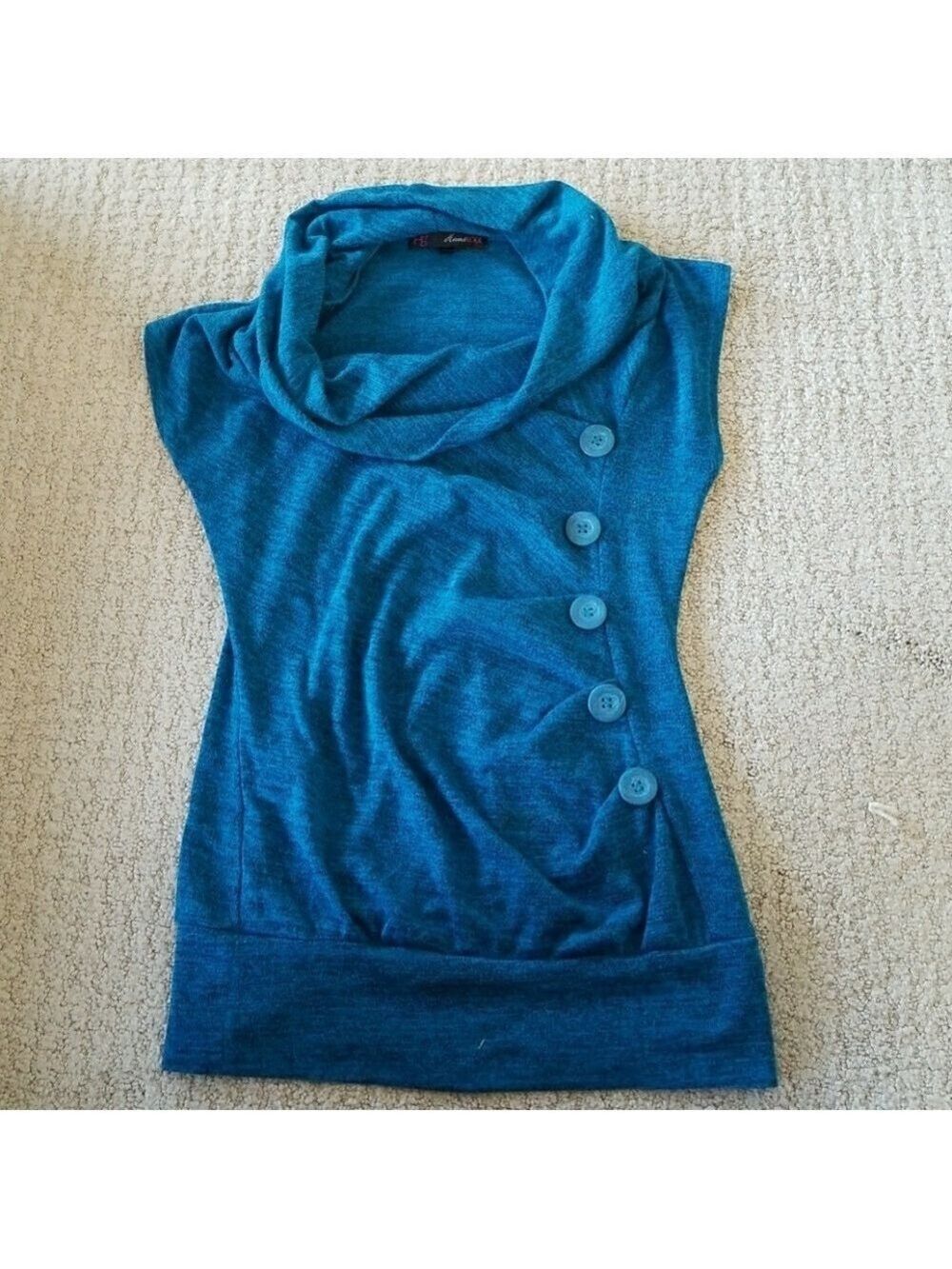 Blue Button Tee